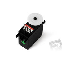 Standard olcsó szervo 45g-os, karbonit fogaskerekekkel az általános használatra. 1xOilite, tolóerő 3,0 kg/cm, sebesség 0,19s/60fok / 4,8 V.