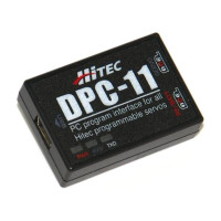 Univerzális PC interfész a softwares programozóhoz és szervo-teszter minden programozható Hitec (klasszikus és brushless) szervokhoz. Ez által lehetséges a kitérések, neutrális, fail-safe, sebesség, forgásirány jelentése, érzéketlenség sáv, lágy indítás és felbontás beállítása.