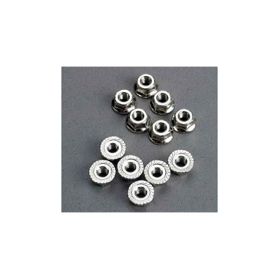 Matice s přírubou ocel zink. M3 (12)