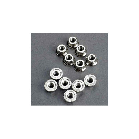 Matice s přírubou ocel zink. M3 (12)