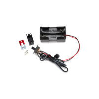 Traxxas 4AA akkumulátor tok kapcsolóval - pótalkatrész Traxxas RC autó modellekhez belsőégésű nitro motorral.