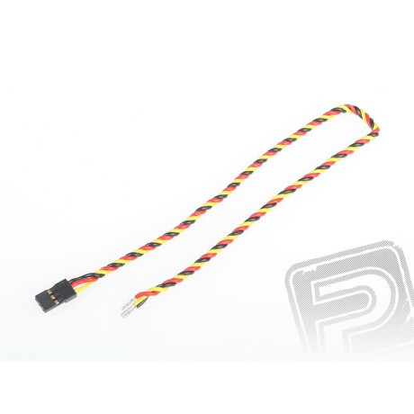 5837 servokabel 25cm JR kroucený silný
