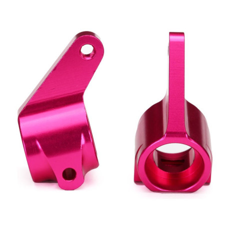 Traxxas - těhlice přední hliníkové růžové