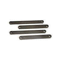 Pótalkatrész Traxxas 1:10 RC modellautókhoz: műanyag kerékfelfüggesztő rudak fekete (elöl és hátul)