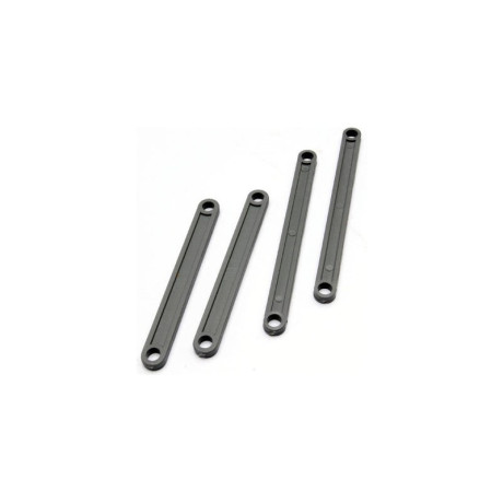 Traxxas - tyče zavěsů kol plast šedé (2+2)