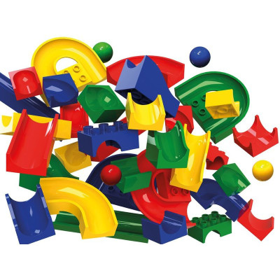 HUBELINO Kuličková dráha - set bez kostek 55ks