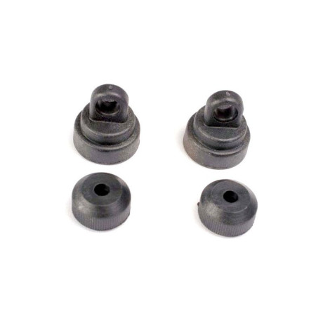 Traxxas - horní a spodní uzávěr tlumiče (2+2)