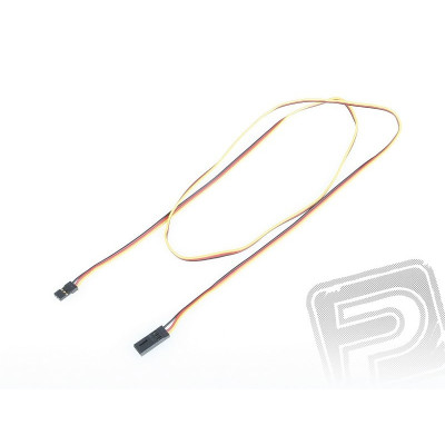 4606 S prodlužovací kabel 90cm JR plochý silný, zlacené kontakty