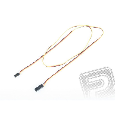 4606 S prodlužovací kabel 90cm JR plochý silný, zlacené kontakty