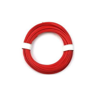 Kabel silikon 0.25mm2 1m (červený)