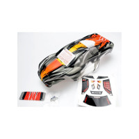 Előszínezett lexan karosszéria Traxxas Rustler VXL melléklet matricákkal. A karosszéria utólag átfesthető. 