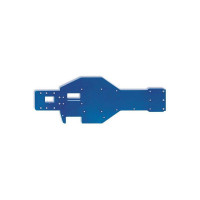 Pótalkatrész RC modellautókhoz Traxxas 1:10 Nitro Rustler: alváz alsó része 3mm alumínium 6061-T6 .