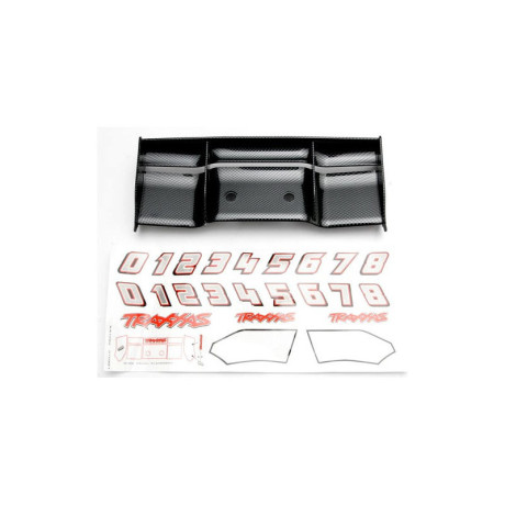 Revo - křídlo uhlík, samolepky