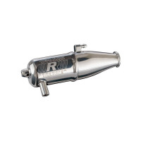 Cserealkatrész Traxxas RC modellekhez TRX 2.5 és TRX 3.3 motorokkal: tuningolt kipufogó hangtompító két kamrával.