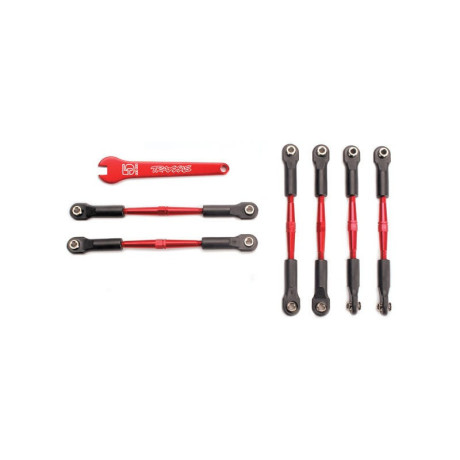 Stavitelná tyč závěsu 58/61mm hliník červený (4+2)