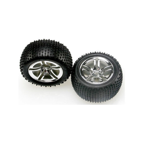 Kolo zadní Off-Road 2.8", stříbrný disk (2)