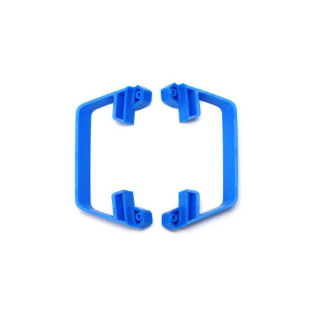 Slash 1/10 2WD: Boční nárazníky LCG šasi modré