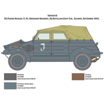 Model Kit military 7405 - Kdf.1 Typ 82 Kübelwagen (1:9)