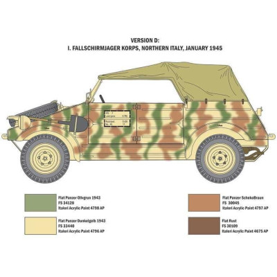 Model Kit military 7405 - Kdf.1 Typ 82 Kübelwagen (1:9)