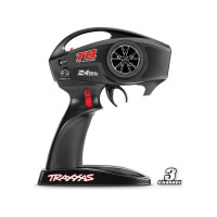 Háromcsatornás pisztolytávirányító Traxxas TQ 2.4 GHz a Traxxas modellekhez. A távirányító csak a háromcsatornás TRA6519 vevővel kompatibilis! Ezzel a távirányítóval  az egyes csatornákon csupán a reverz-ek állítható be.