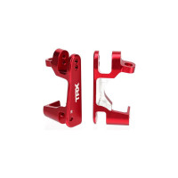 Piros eloxált alumínium első kerékfelfüggesztés (jobb és bal) Traxxas RC autó modellekhez.