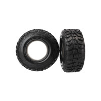 Univerzális Kumho gumiabroncsok betéttel a Traxxashoz. Kerékméret ø56/76x41 mm (2.2/3.0"), teljes szélesség 43 mm, teljes átmérő 110 mm.
