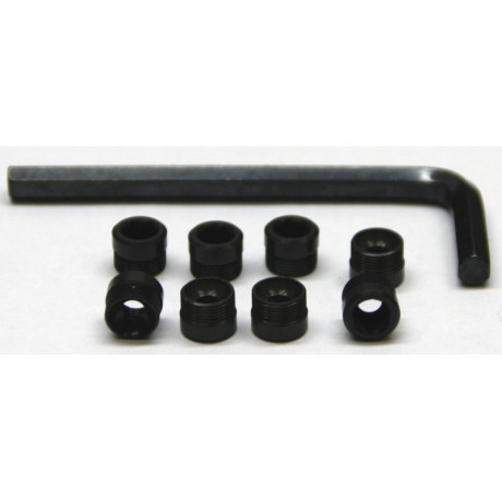 Traxxas - hliníkové uzávěry kulových čepů těhlice (8)