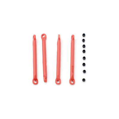 Traxxas - plastové táhlo stabilizátoru červené (4)