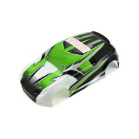 Pótalkatrész RC modellautókhoz Traxxas LaTrax Rally: karosszéria zöld, matricák.