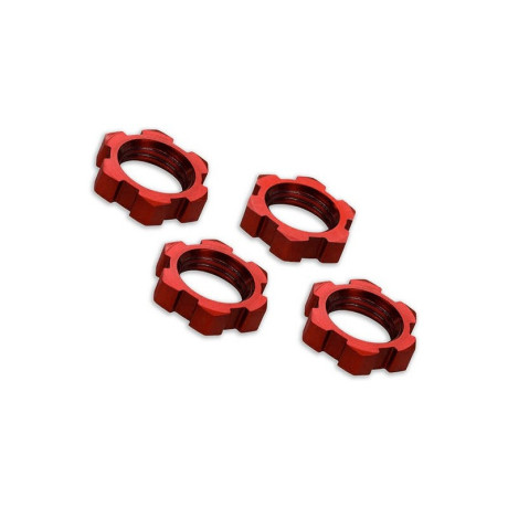 X-Maxx: Matice kol 17mm červené (4)