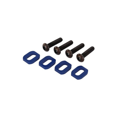 X-Maxx: Podložky pod šrouby motoru hliníkové modré