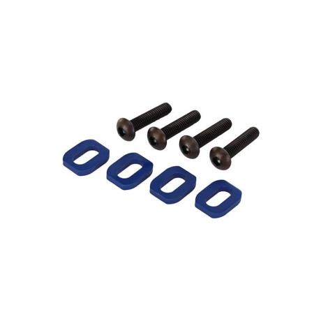 X-Maxx: Podložky pod šrouby motoru hliníkové modré