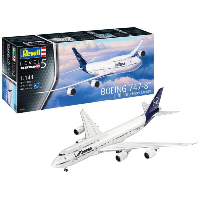 Plastic ModelKit letadlo 03891 - Boeing 747-8 Lufthansa "New Livery" (1:144)