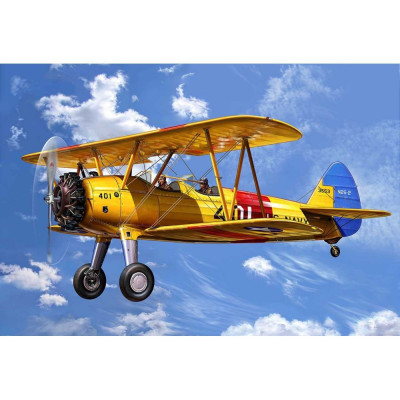 ModelSet letadlo 64676 - Model Set Stearman Kaydet (1:72)