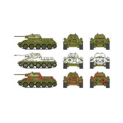 Fast Assembly tanky 7523 - T 34 / 76 m42 (1:72)