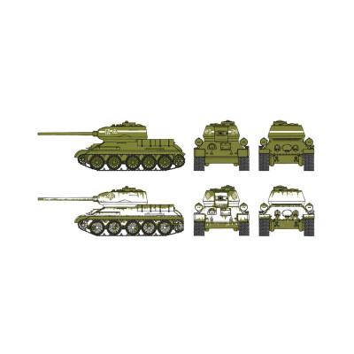 Fast Assembly tanky 7515 - T-34/85 (1:72)