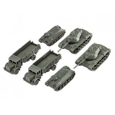 Plastic ModelKit military 03351 - Bundeswehr Vehicles M47 Patton & HS 30 & LKW 5t gl (Emma) (1:144)