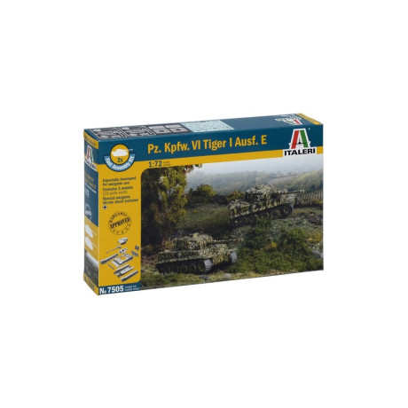 Fast Assembly tanky 7505 - Pz.Kpfw.VI TIGER I Ausf.E (1:72)