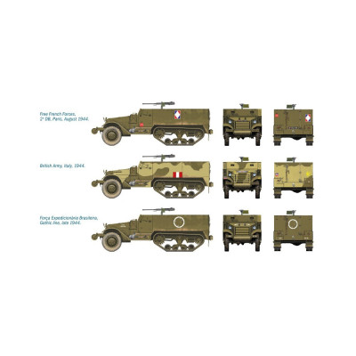 Fast Assembly military 7509 - M3A1 HALF TRACK (1:72)