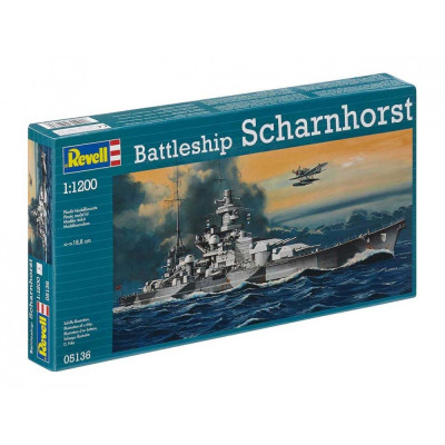 Plastic ModelKit loď 05136 - Battleship Scharnhorst (1:1200)