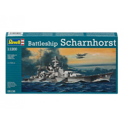 Plastic ModelKit loď 05136 - Battleship Scharnhorst (1:1200)
