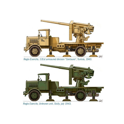 Fast Assembly military 7508 - Autocannon Ro3 with 90/53 AA gun (1:72)