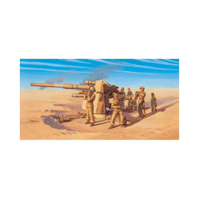 Fast Assembly military 7512 - 8.8 CM FLAK 37 AA GUN with crew (1:72)