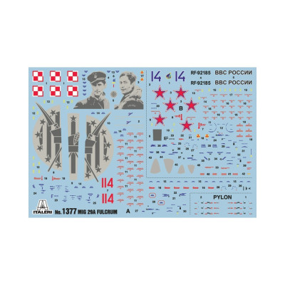 Model Kit letadlo 1377 - MIG29 "FULCRUM" (1:72)