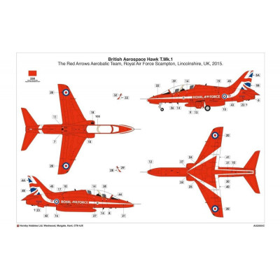 Classic Kit letadlo A02005C - RAF Red Arrows Hawk (1:72)