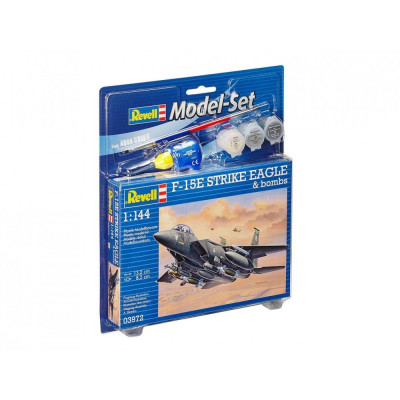 ModelSet letadlo 63972 - Model Set F-15E Strike Eagle & bombs (1:144)