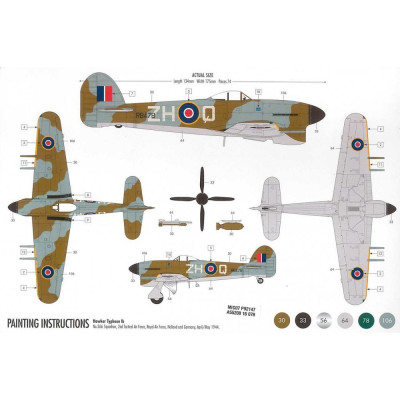 Starter Set letadlo A55208 - Hawker Typhoon Ib (1:72)