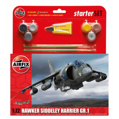Starter Set letadlo A55205 - Hawker Harrier GR1 (1:72)