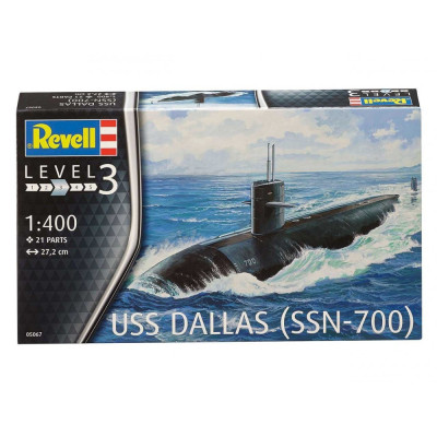 Plastic ModelKit ponorka 05067 - US Navy Submarine USS Dallas (1:400)