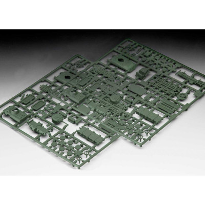 Plastic ModelKit military 03350 - US Army vehicles WWII M4 Sherman & M8 Greyhound & CCKW Truck (1:144)